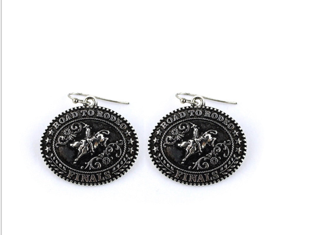 Road to Rodeo Finals Dangle Earrings