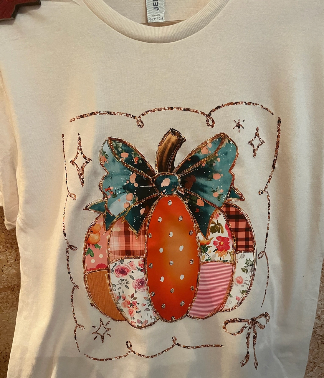 Patchwork Pumpkin Graphic Tee