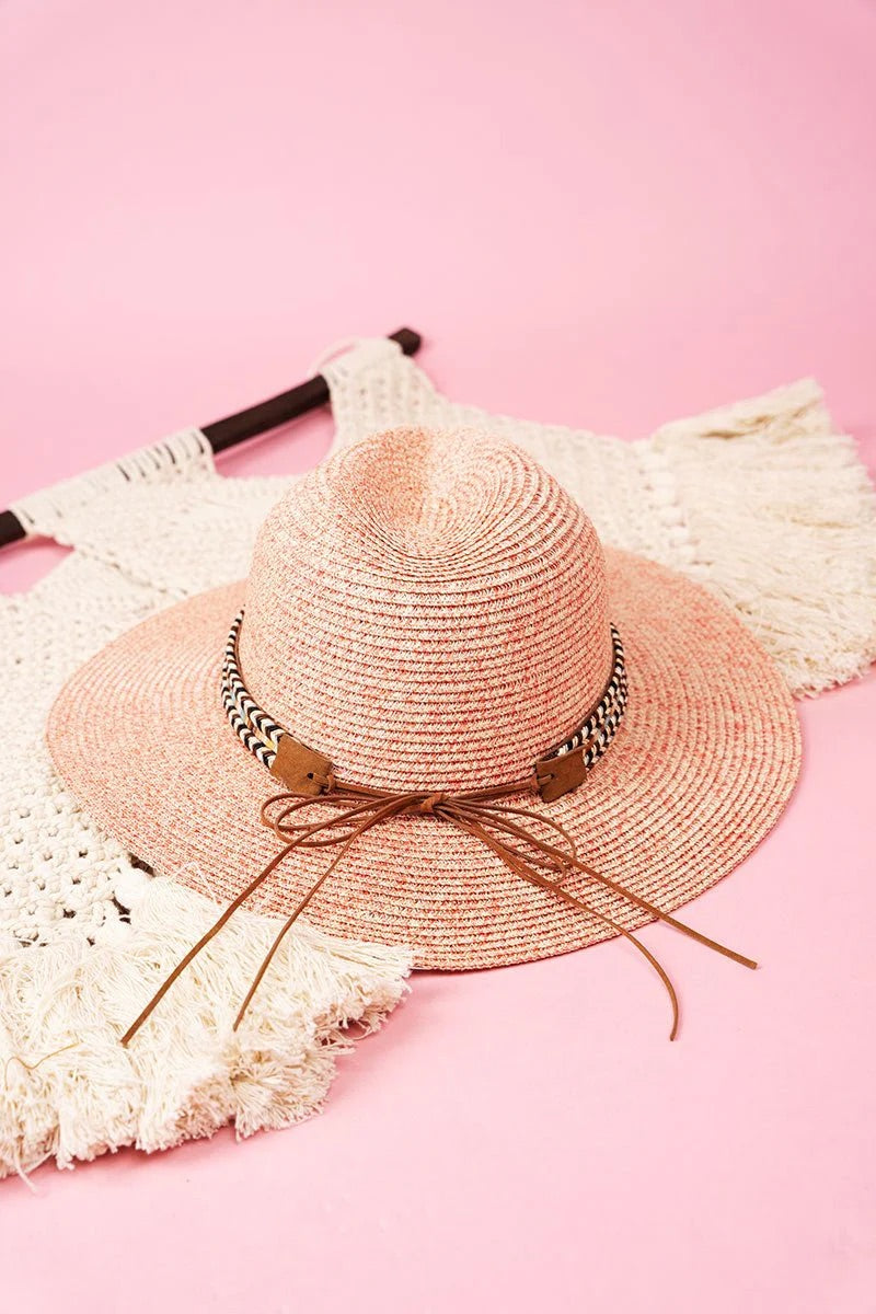 Walnut Ridge Coral Straw Hat