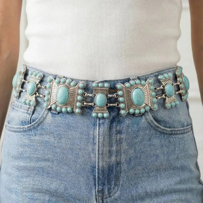 Western/Boho Concho Chain Link Belt