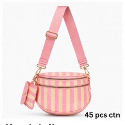 Spacious Nylon Crossbody Bum Bag