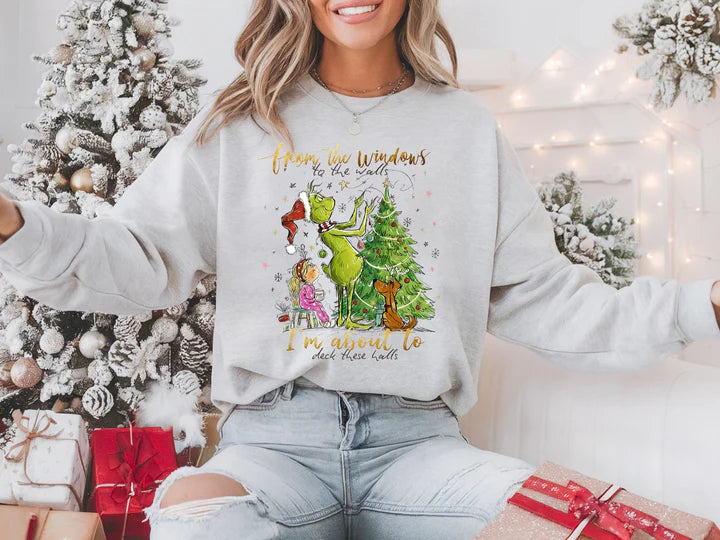 Grinch From the Windows To the Walls.. Graphic Tee