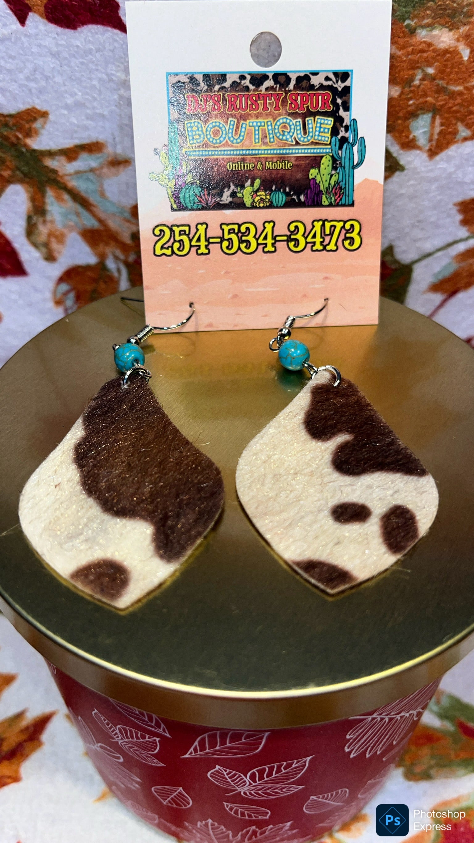 Western Themed Dangle Earrings