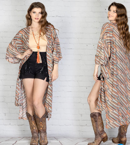 Bohemian Multicolor Duster