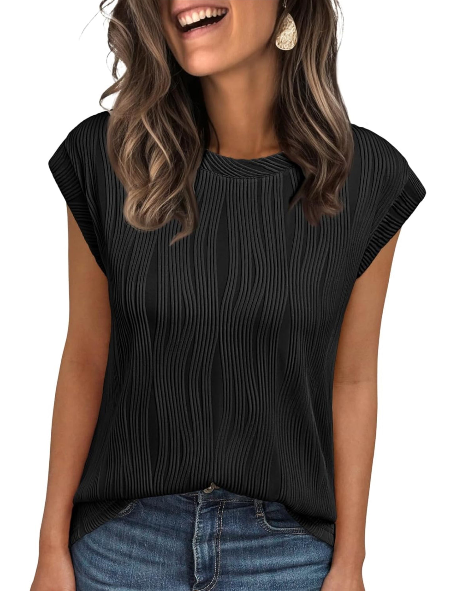 Lilli Textured Batwing Top