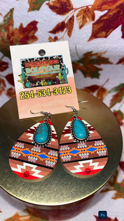 Western Themed Dangle Earrings