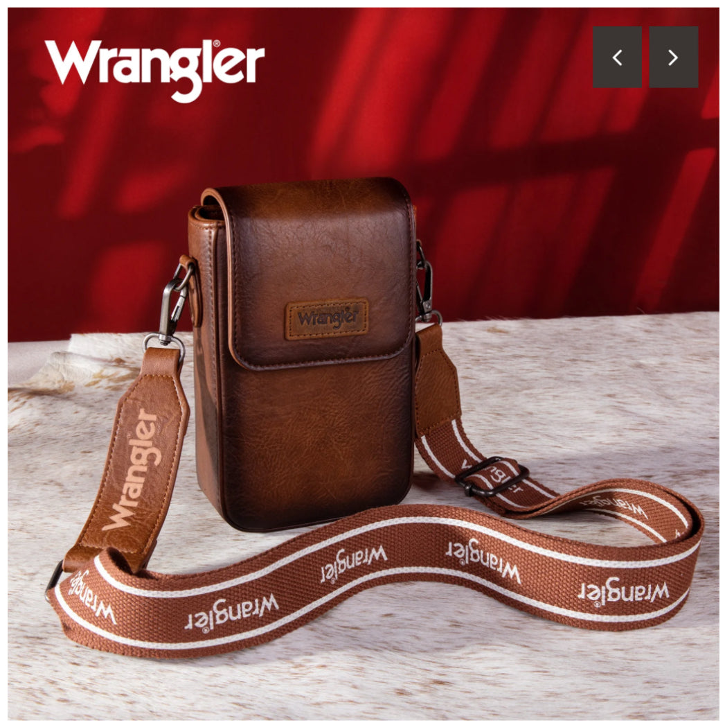Wrangler Crossbody Cell Phone Purse with Back Card Slots