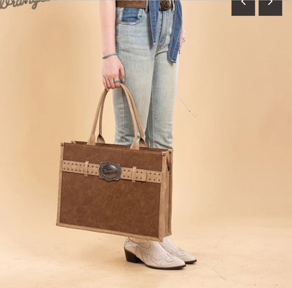 Wrangler Buckle Conceal Carry Crossbody Tote