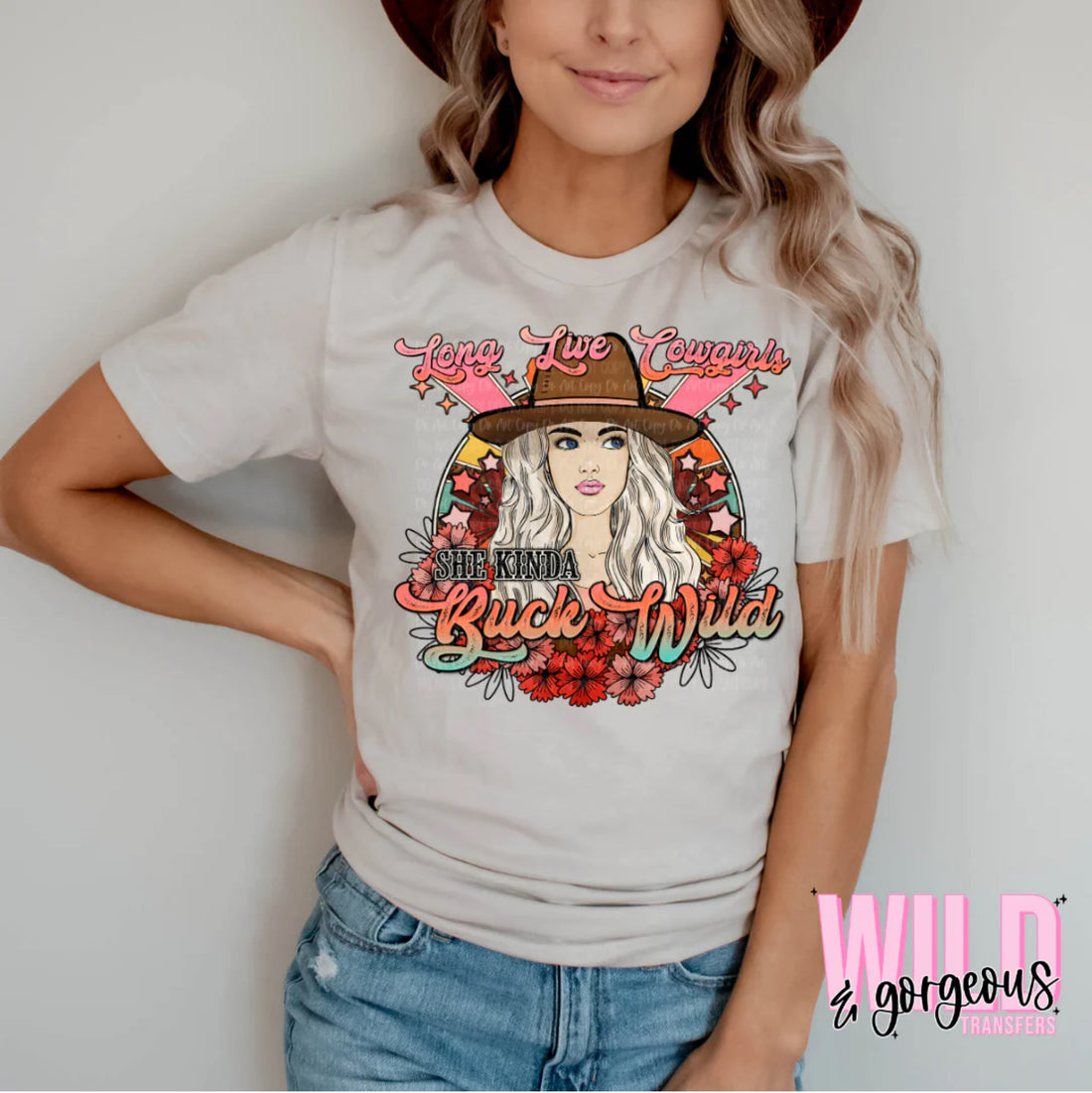 Long Live Cowgirls.. Buck Wild Graphic Tee