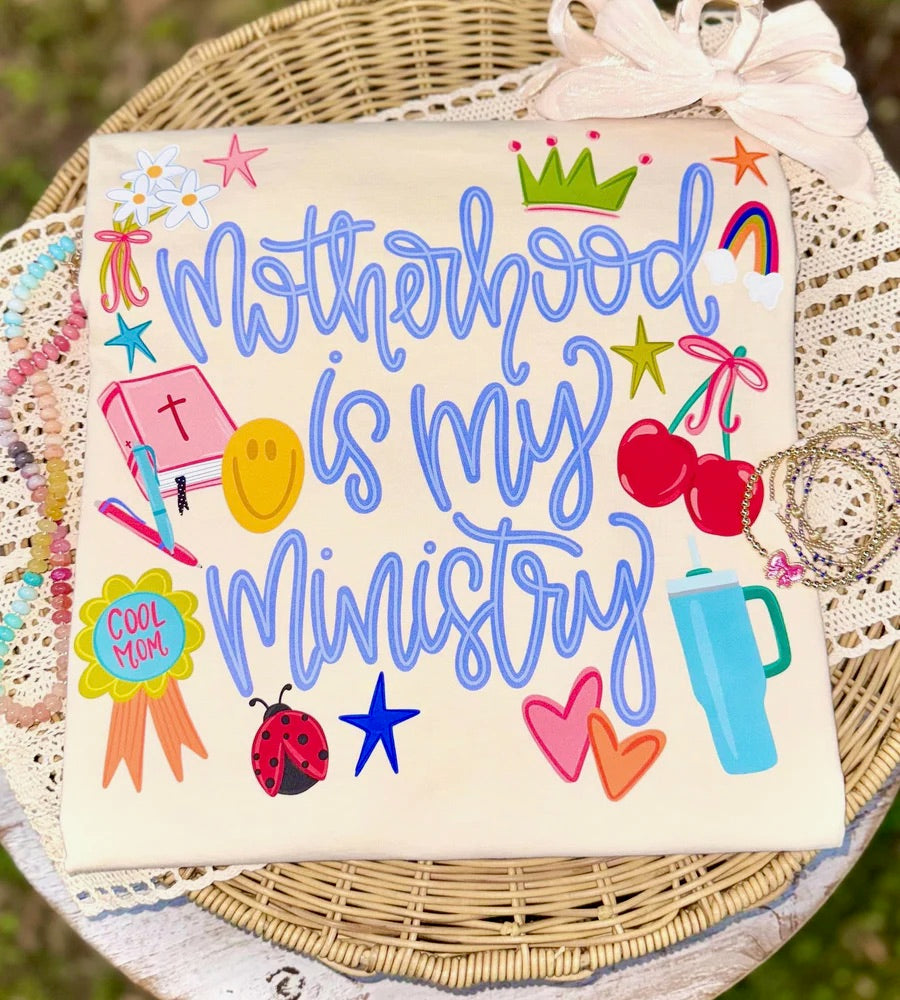 Motherhood Is My Ministry, Mom Graphic Tee