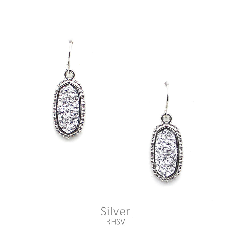 Anelise Druzy Drop Earrings