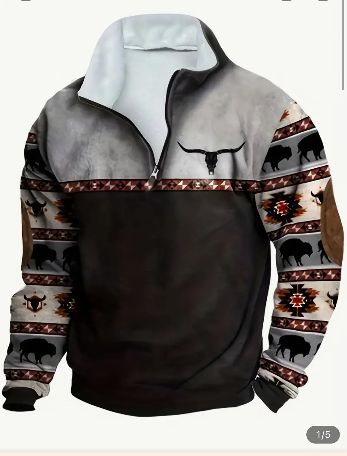 Men’s Western Longhorn Pullover