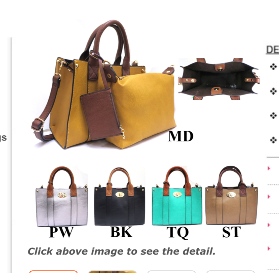 The Clara 2-in-1 Pebble FauxLeather Satchel Purse