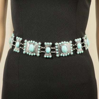 Western/Boho Concho Chain Link Belt