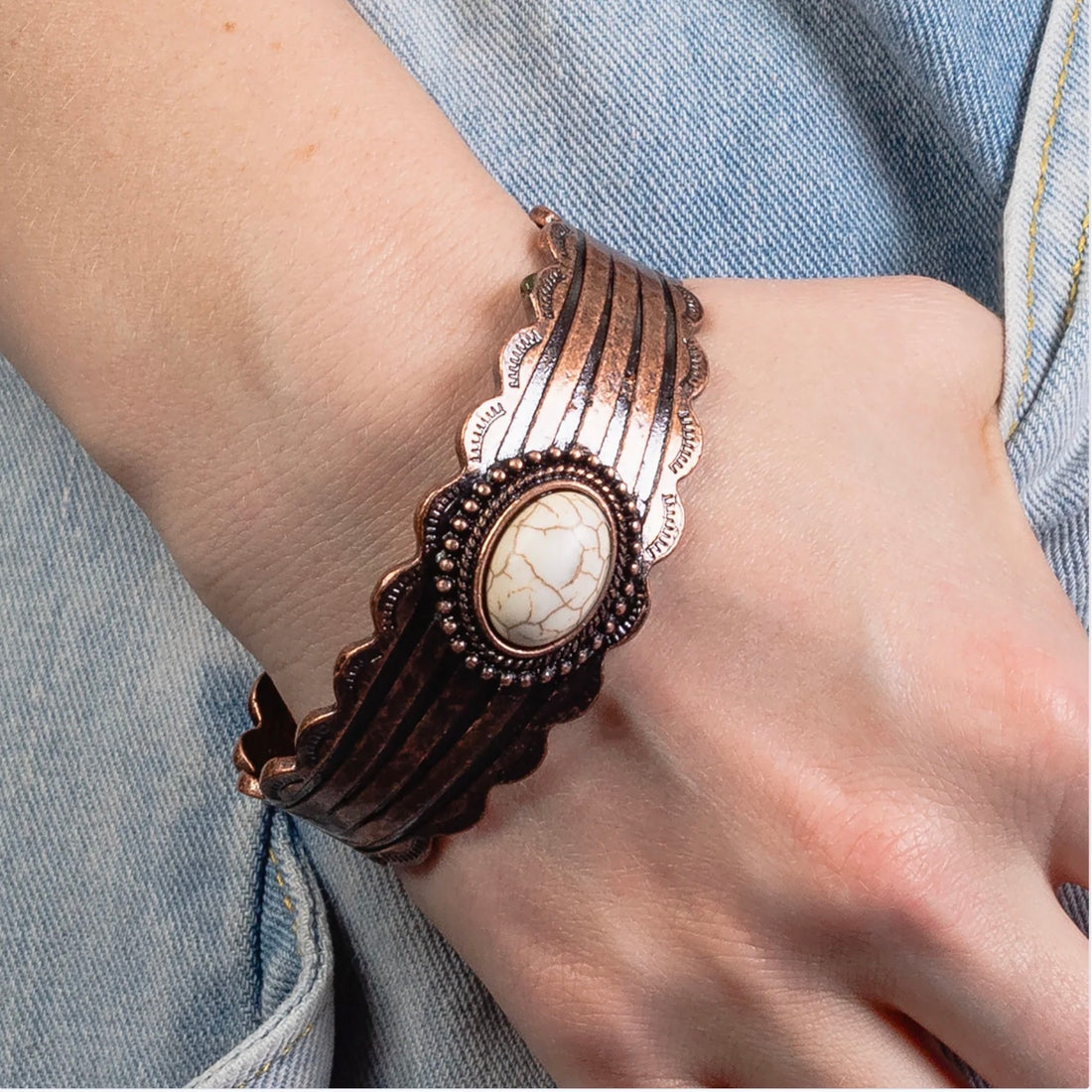 Squash Blossom Cuff Bracelet