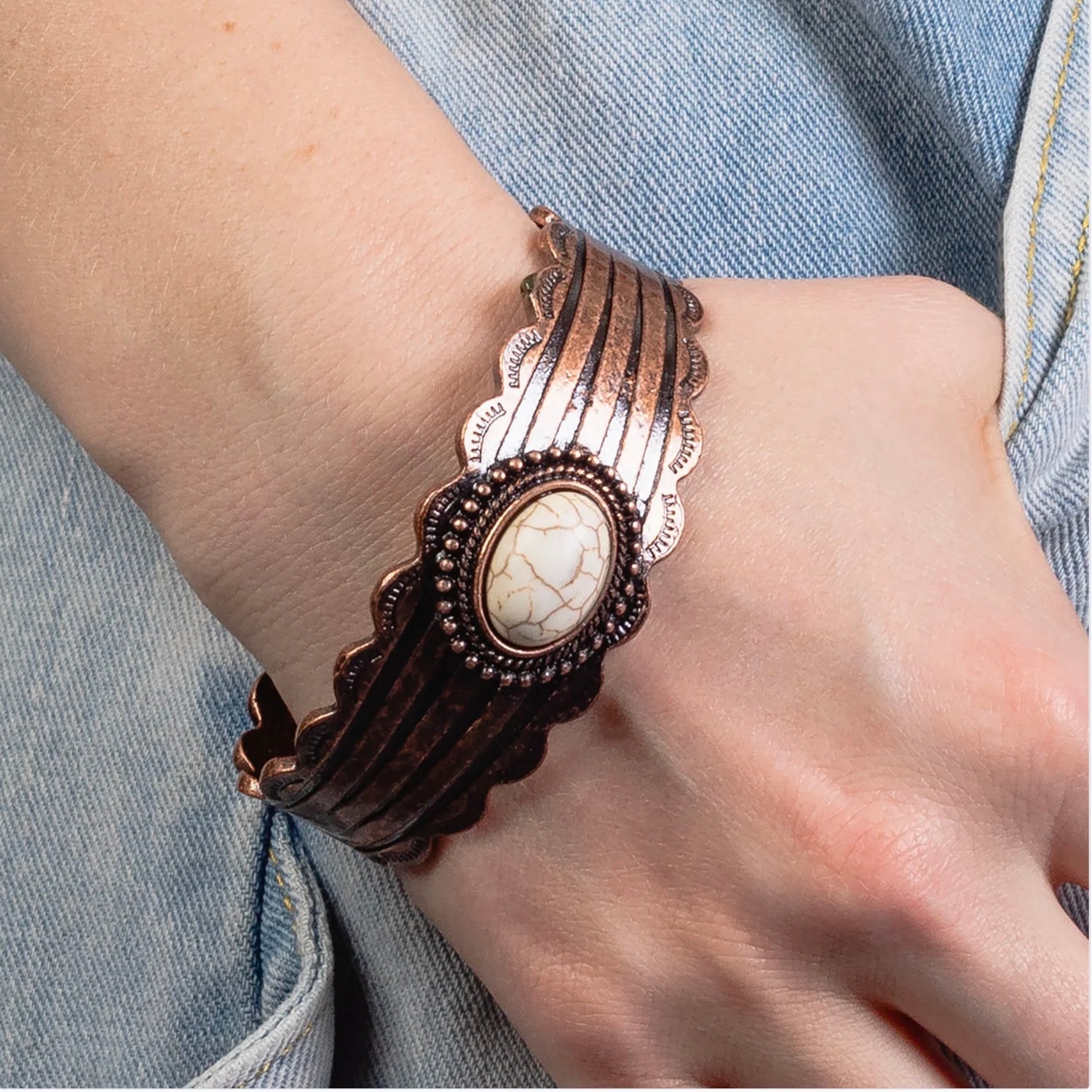 Squash Blossom Cuff Bracelet