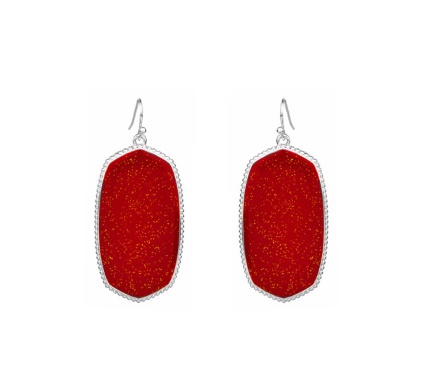 Large Sparkle Dangle Earrings