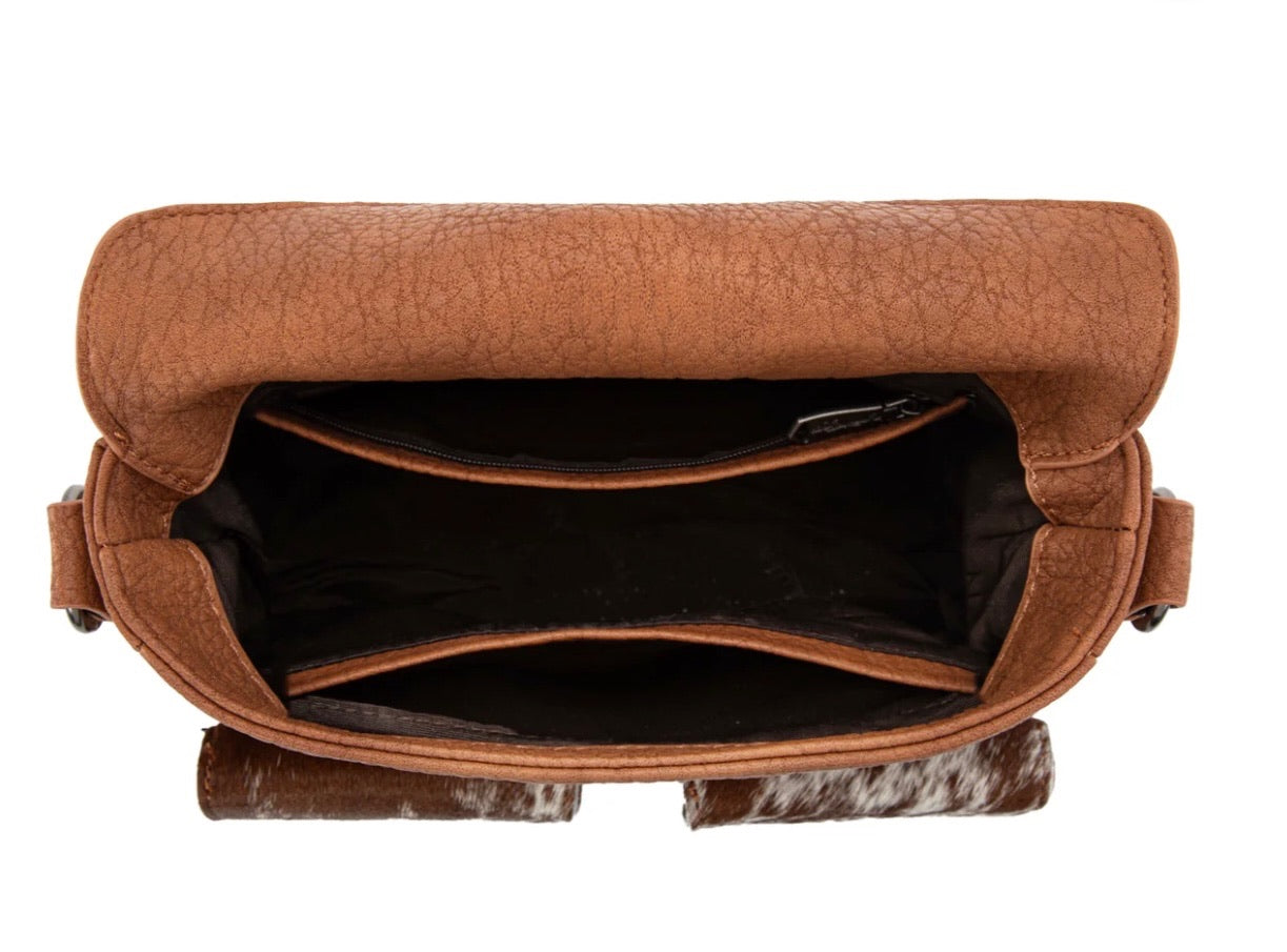 Trinity Ranch Hair On Cowhide Tooled Crossbody Collection