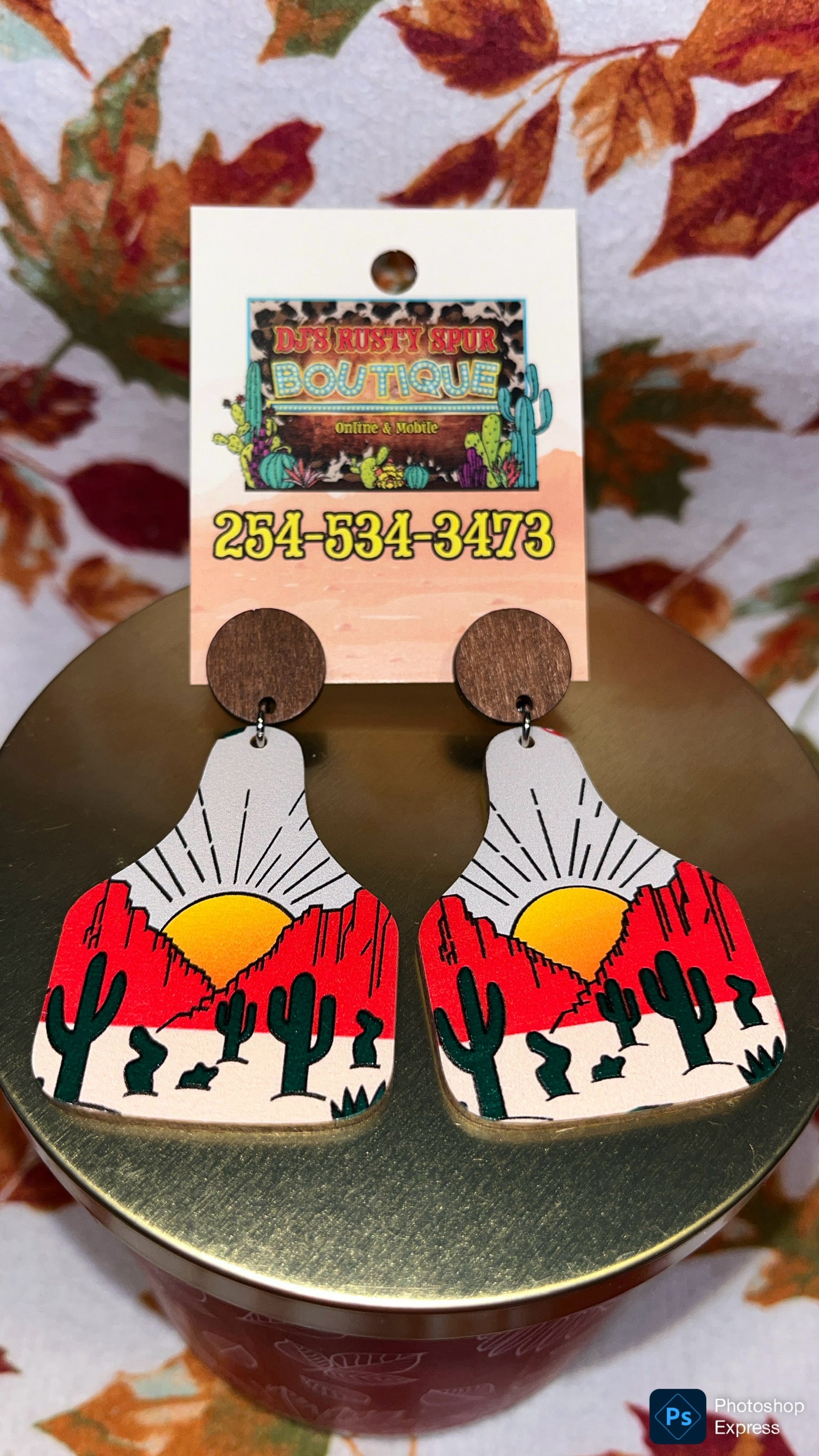 Western Themed Dangle Earrings