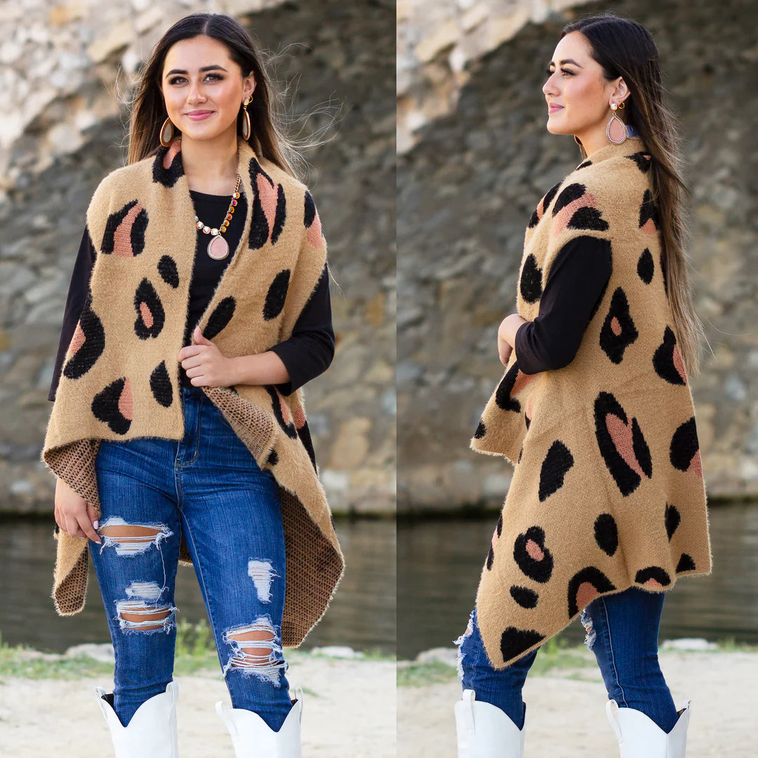 Leopard Print Vest