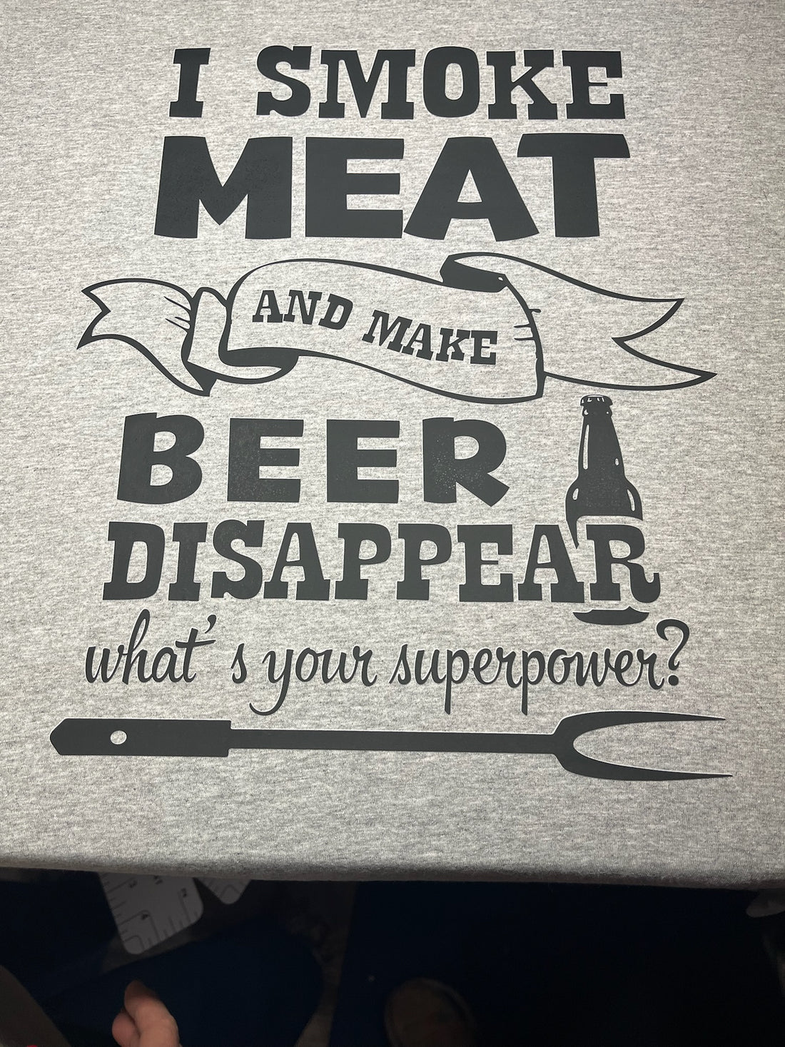 I Smoke Meat &amp; Make Beer Disappear Graphic Tee