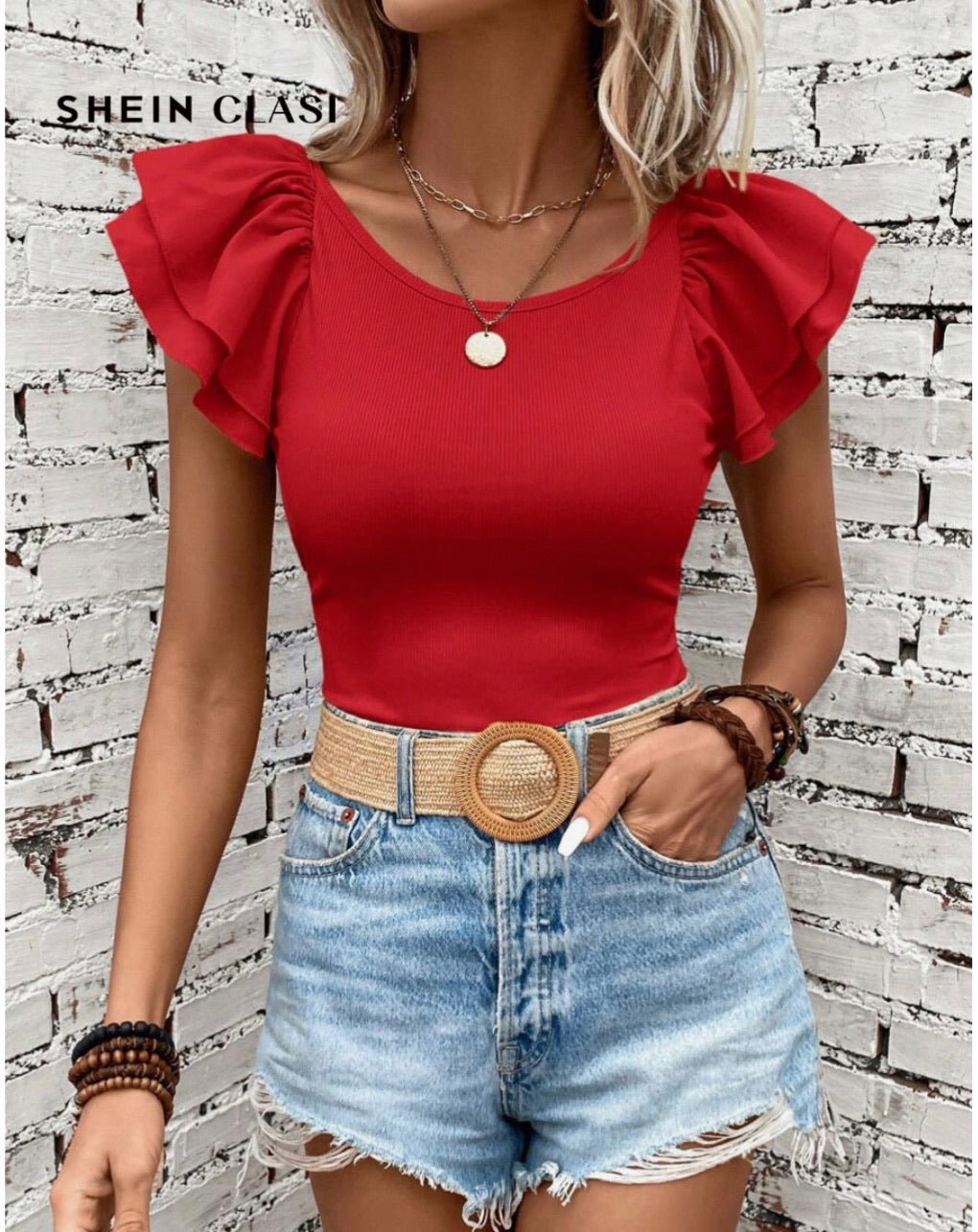 Classy Solid Color Cap Sleeve Top