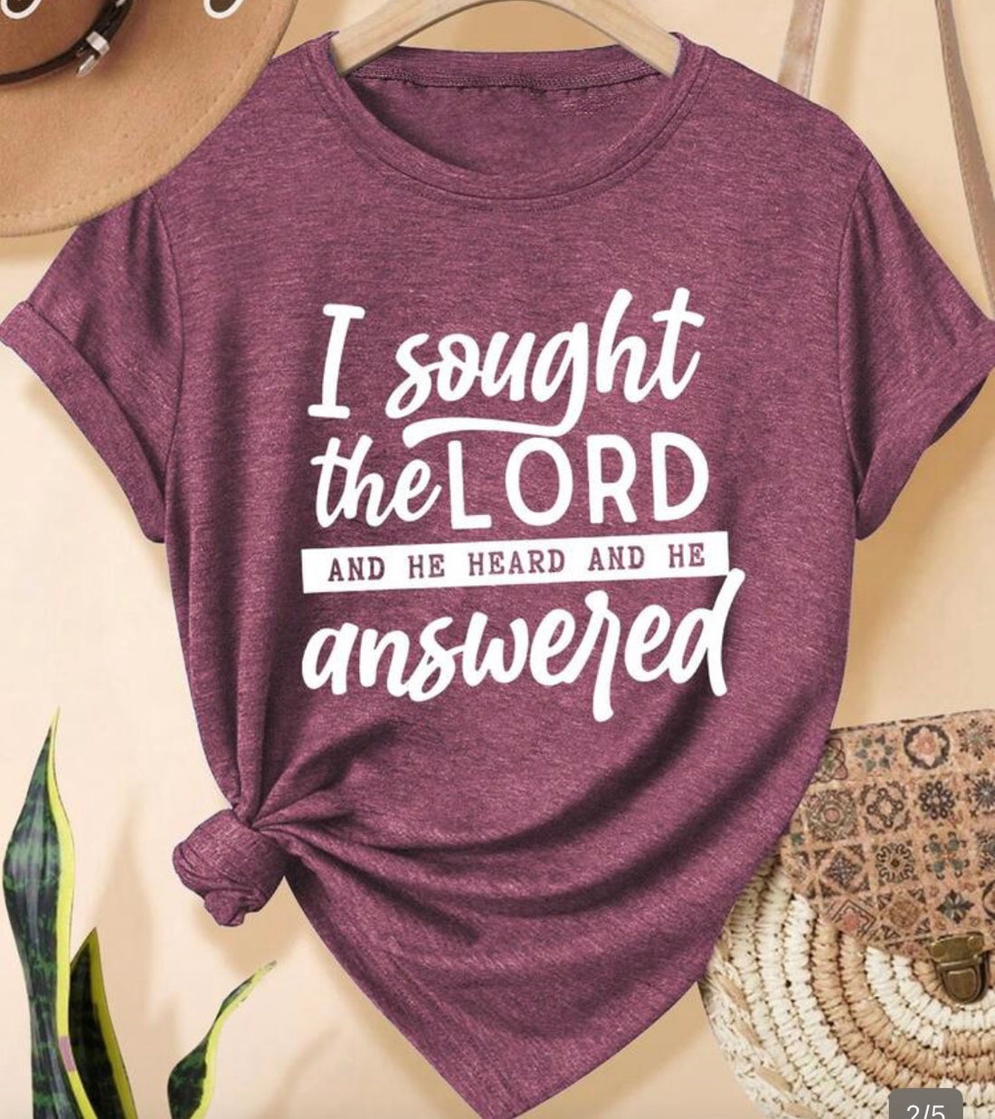 I Sought The Lord And He Heard And He Answered Graphic Tee