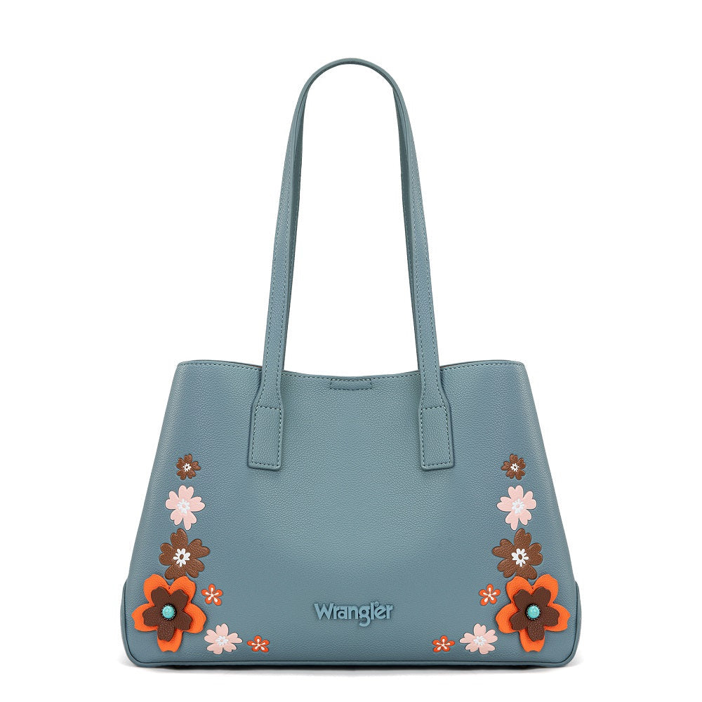 Wrangler Floral Accent Tote Shoulder Purse