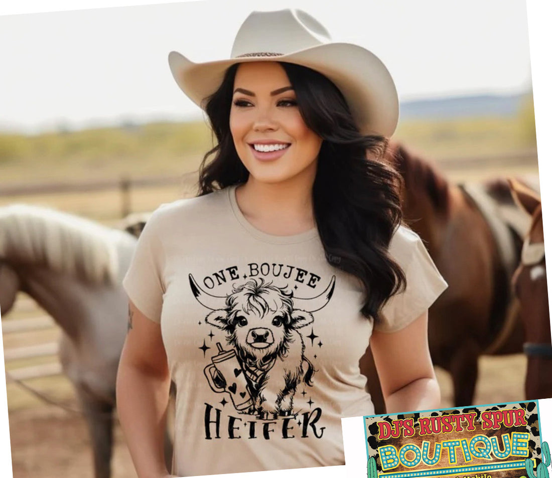 One Boujee Heifer Graphic Tee