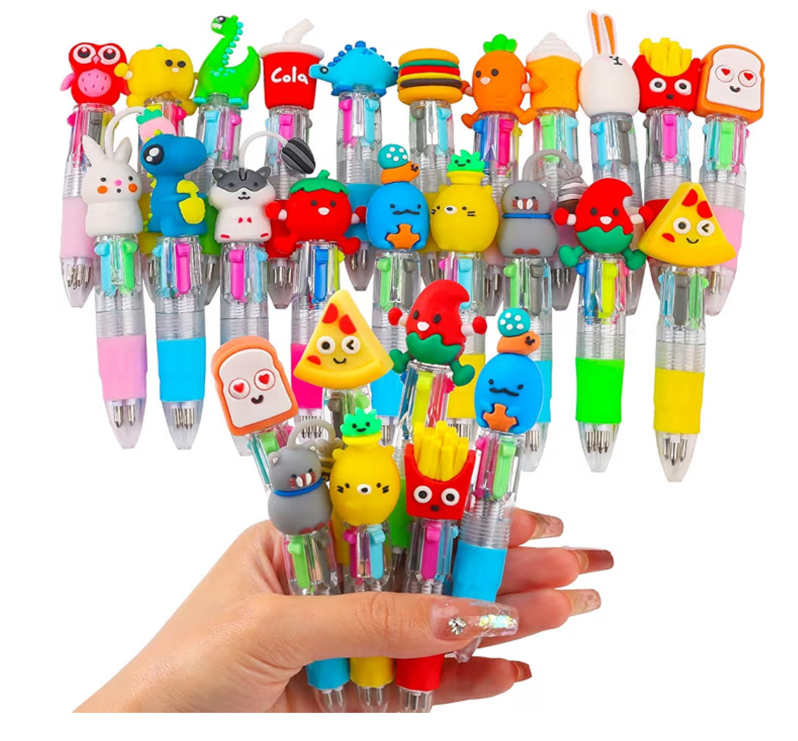 Mini Multicolor Pens in One 4-in-1 Cute Pens