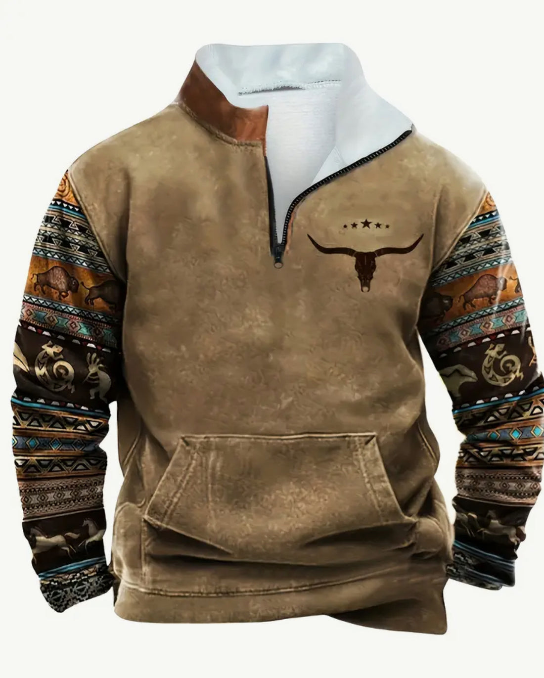 Men’s Western Retro-Inspired Pullover