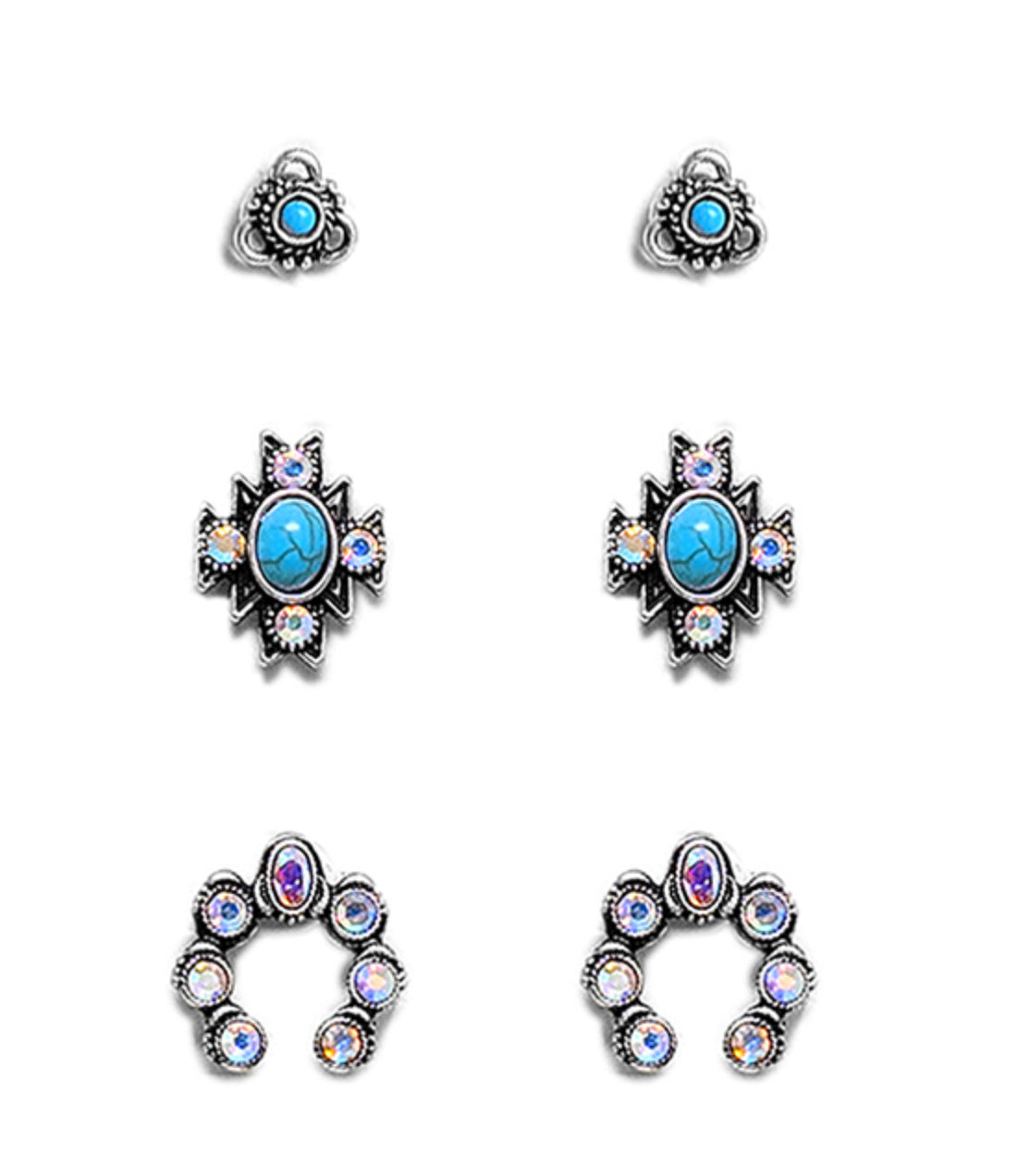 3Piece Stud Earrings