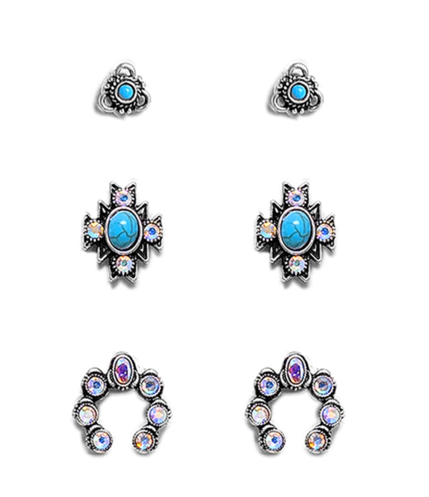 3Piece Stud Earrings