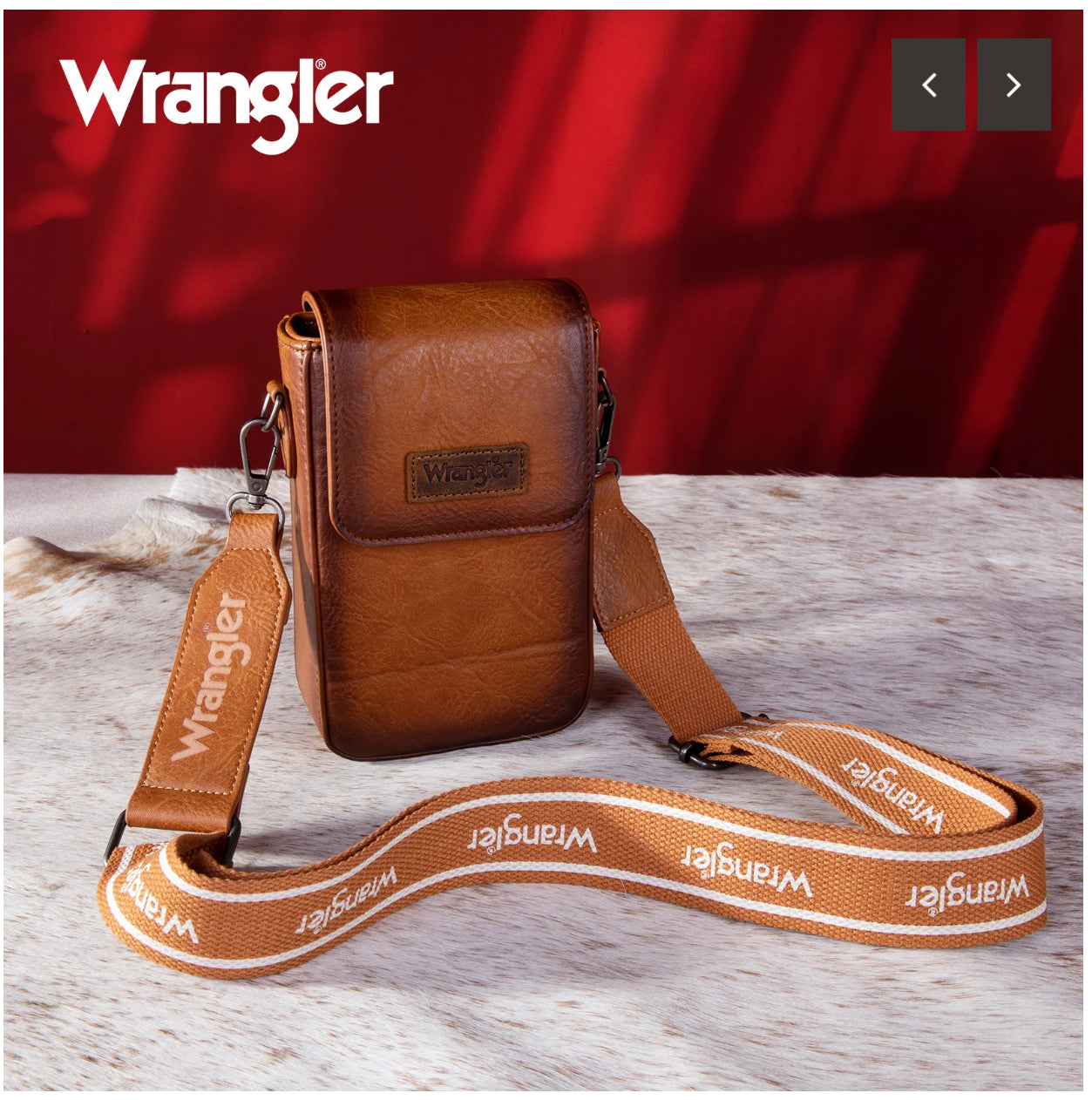 Wrangler Crossbody Cell Phone Purse with Back Card Slots