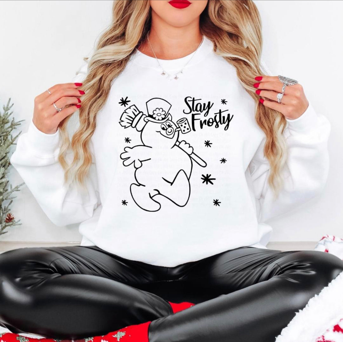 “Stay Frosty” Graphic Sweatshirt