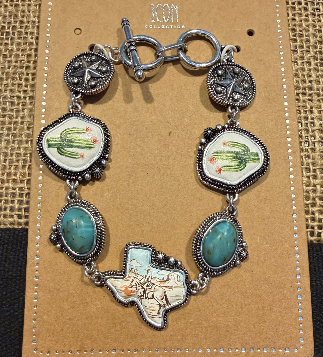 Texas Cactus Key-lock Bracelet