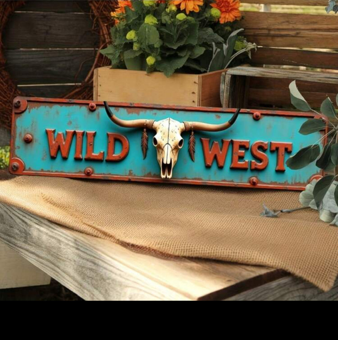 Wild West Graphic Sign