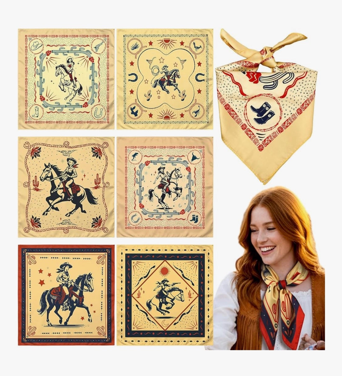 Western Cowgirl Bandanas