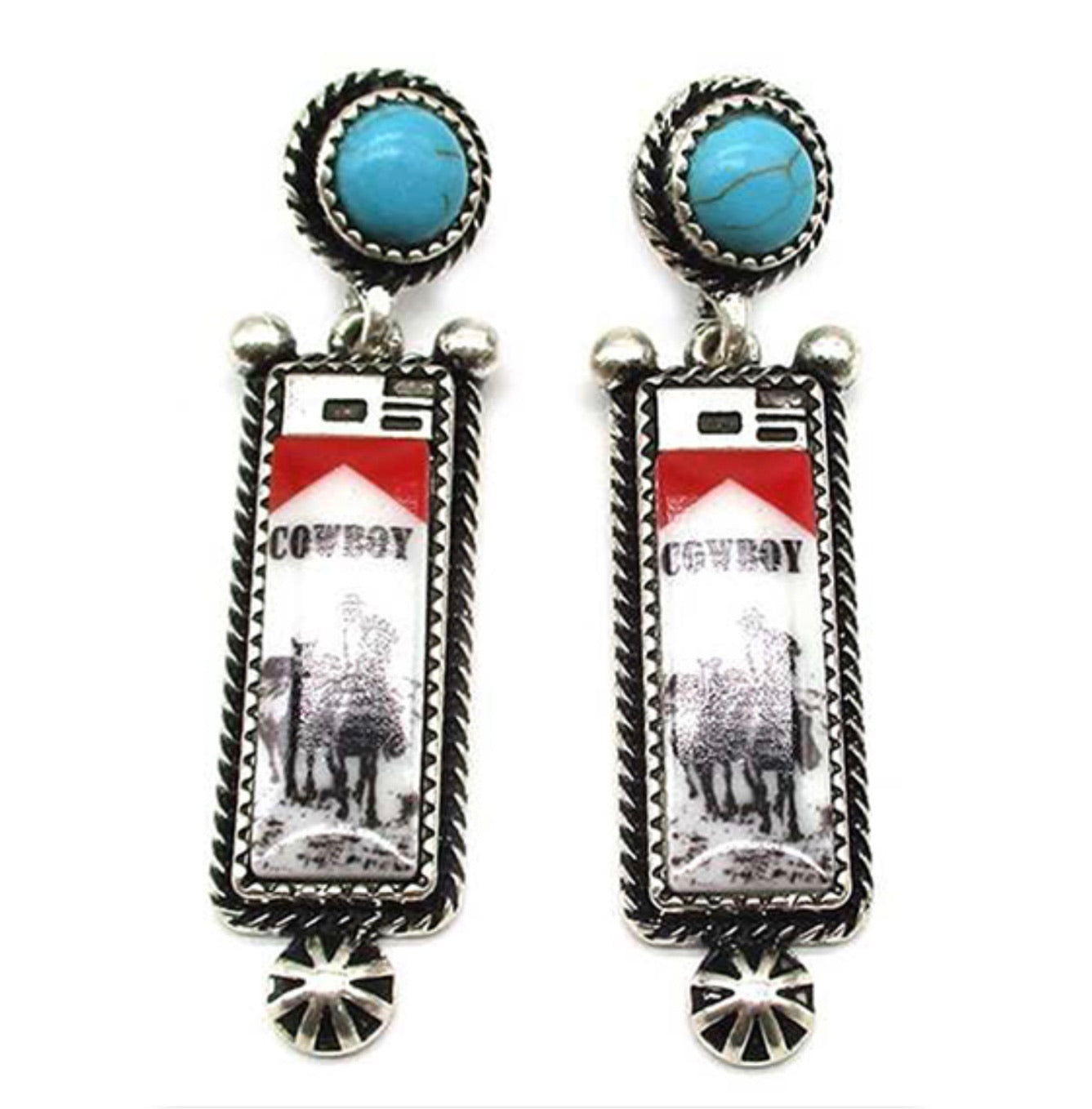 Marlboro Cowboy Earrings