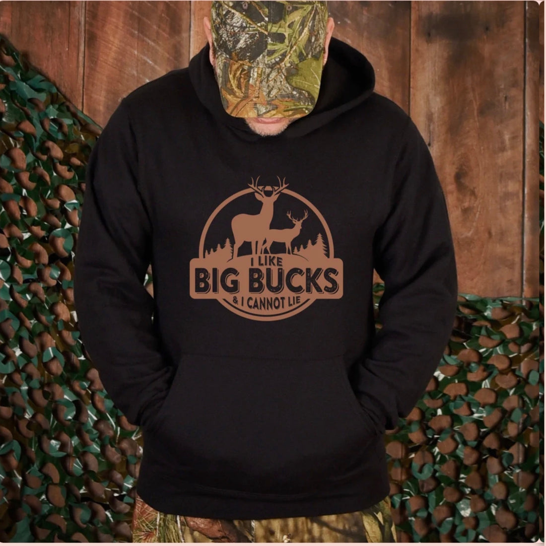 “I Like Big Bucks.. And I Can Not Lie” Graphic Hoodie