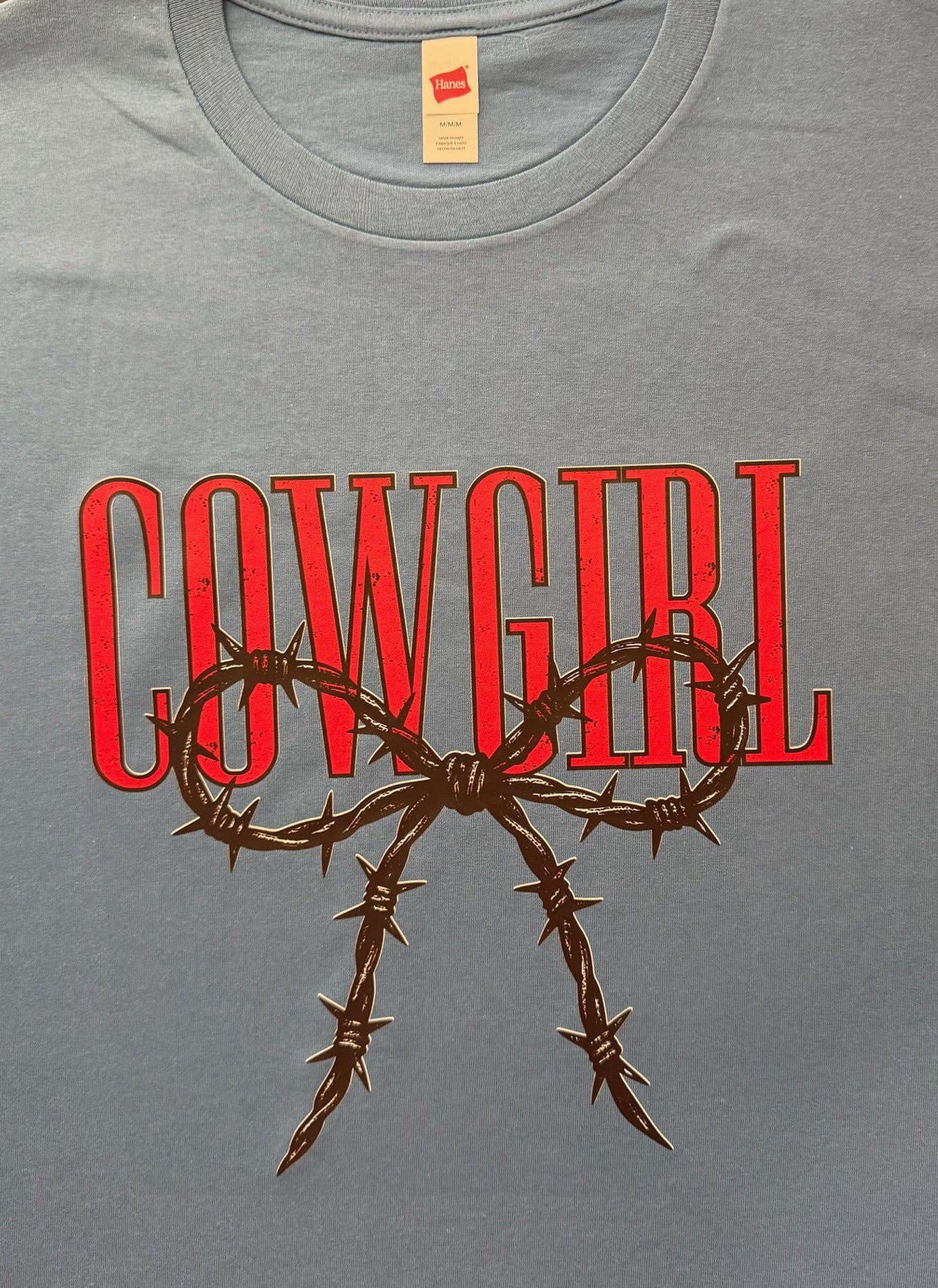 Cowgirl Barbwire Graphic Tee