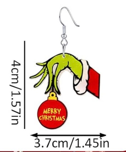 Acrylic Christmas Earrings
