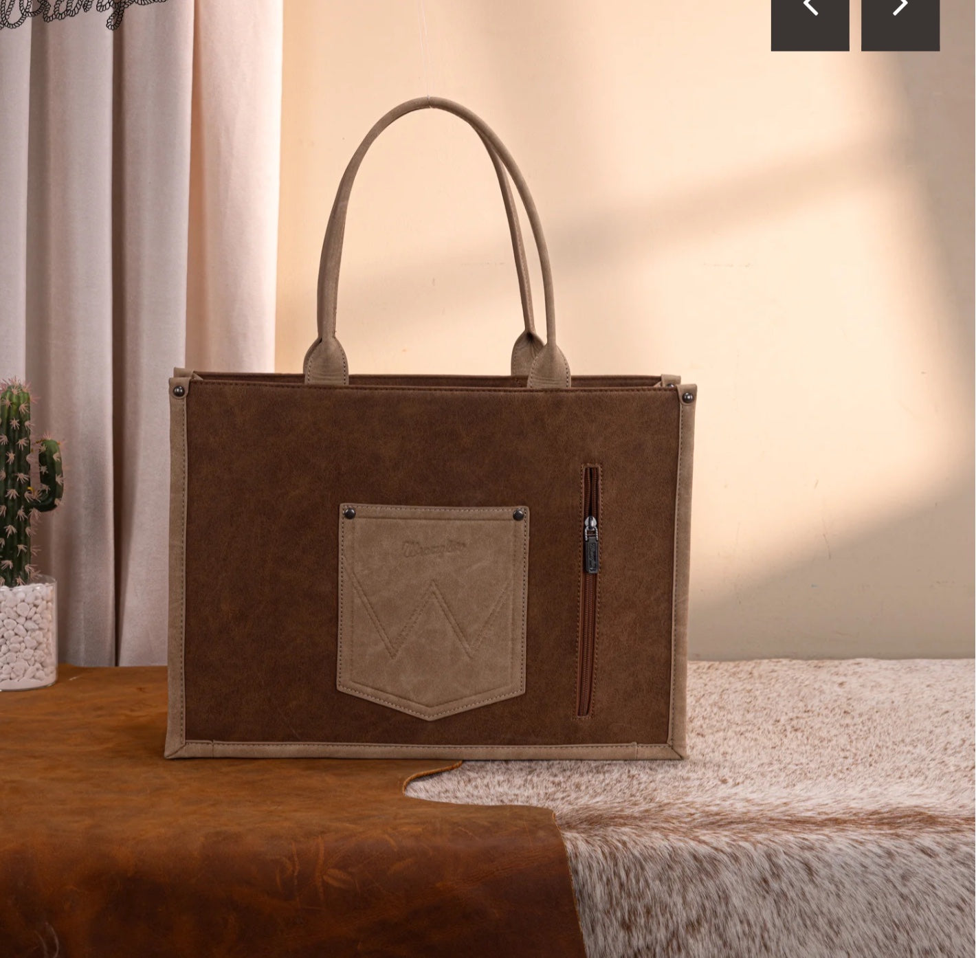 Wrangler Buckle Conceal Carry Crossbody Tote