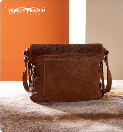 Trinity Ranch Hair On Cowhide Tooled Crossbody Collection