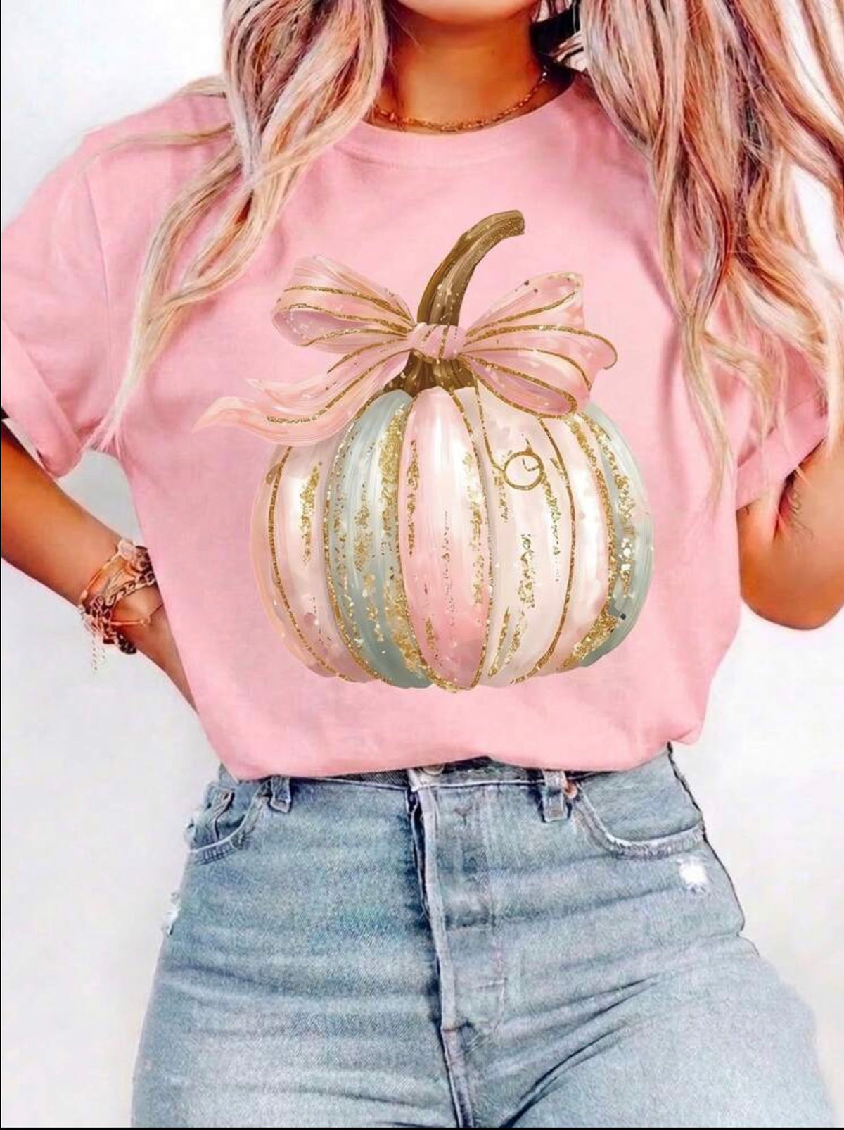 Pink Pumpkin Graphic Tee