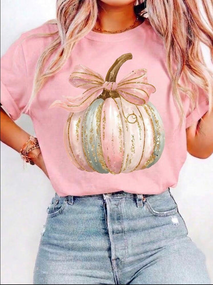 Pink Pumpkin Graphic Tee