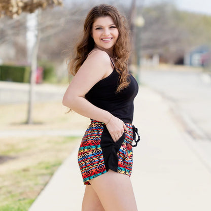 Women’s Adjustable Waistband Shorts with Pockets