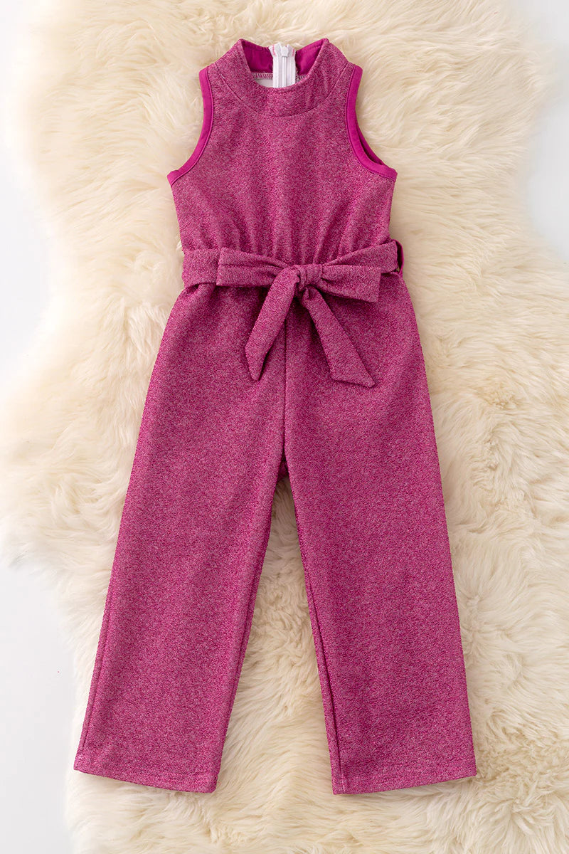 Fuchsia Shimmery Jumpsuit