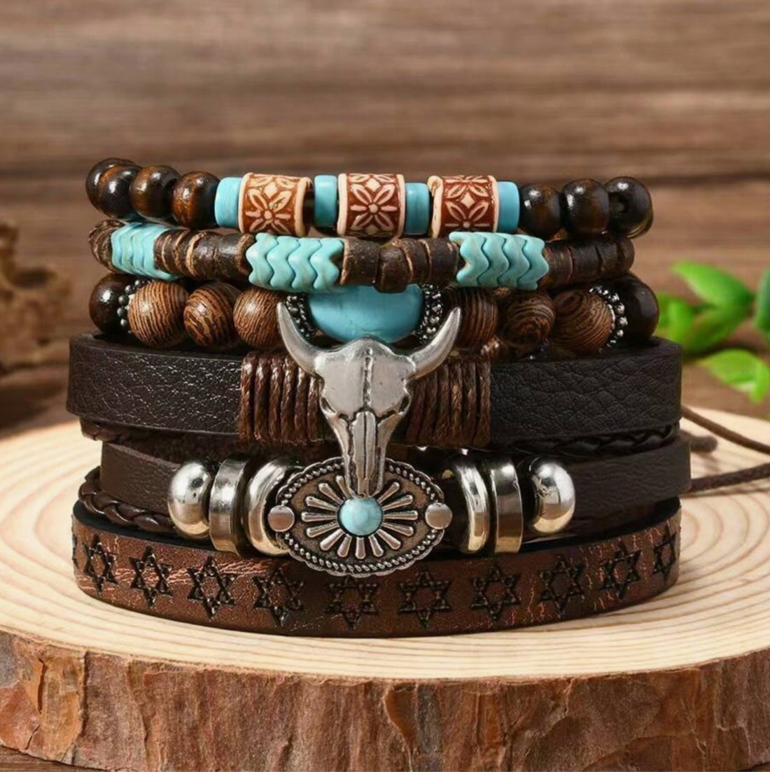 6pc. Retro Western Style Bracelets