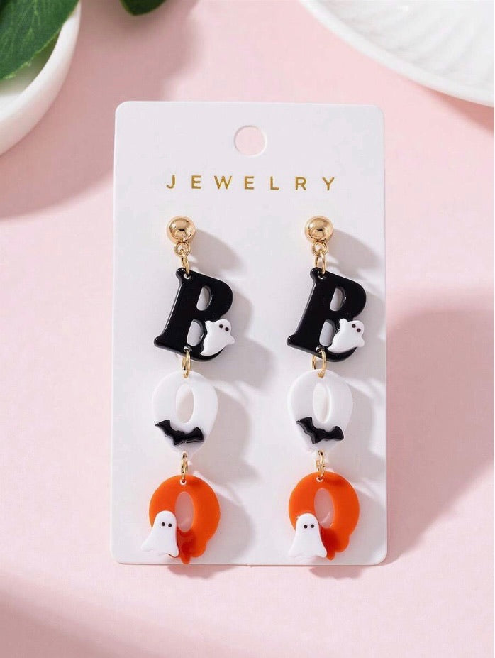 Boo Ghost Dangle Earrings